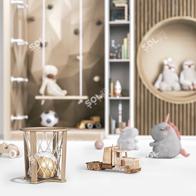 Kids Room Toy & Decor Kit 3D model image 2