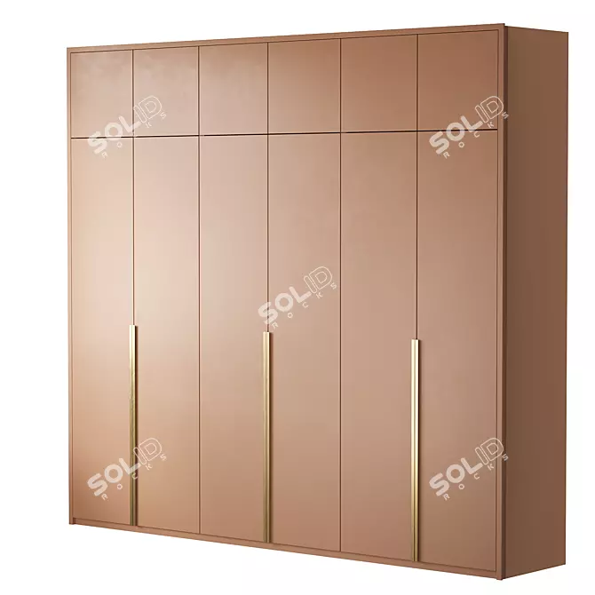 Cazarina Interiors Queen Wardrobe 3D model image 5