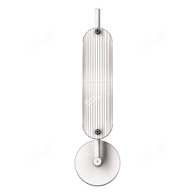 Modern Wall Light Fixture: Lampatron CHIFFA B 3D model image 4