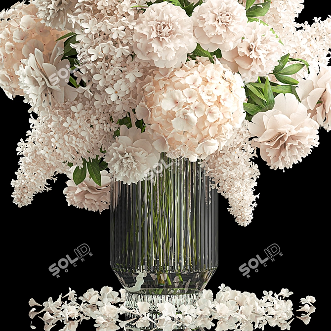 Spring Blooms Collection Vase 3D model image 3