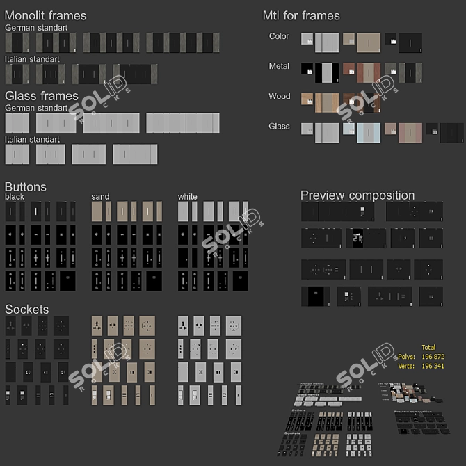 Bticino Living Now Electrical Switches 3D model image 7