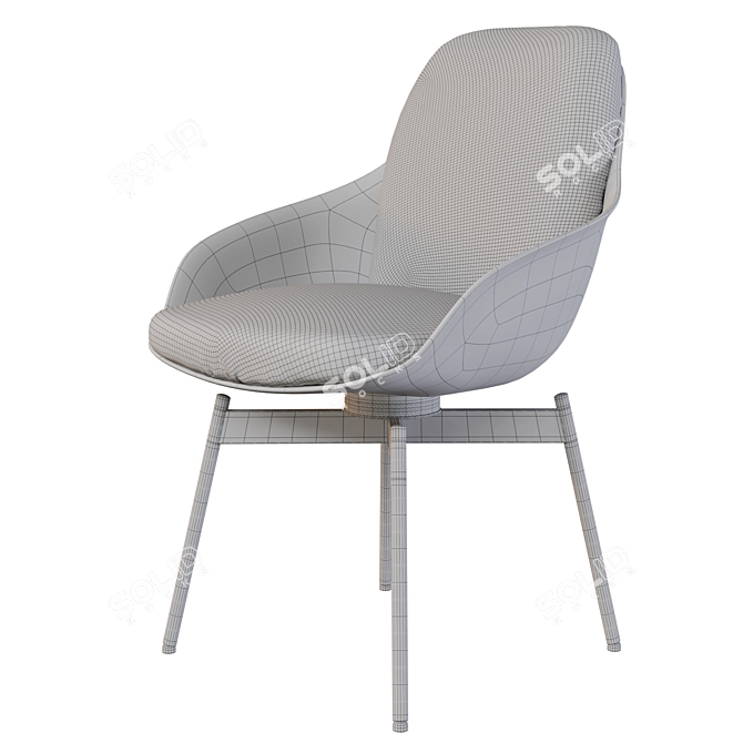 Rolf Benz Jua Outdoor Chair 3D model image 6