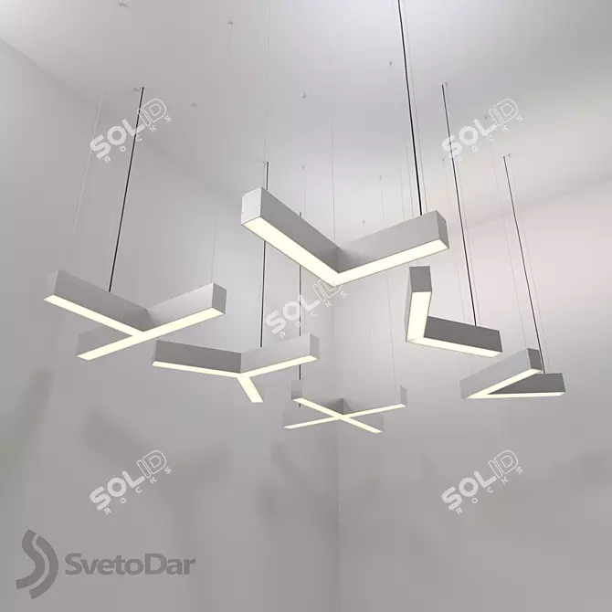 Versatile LIGNA MODUL Lighting Fixtures 3D model image 1