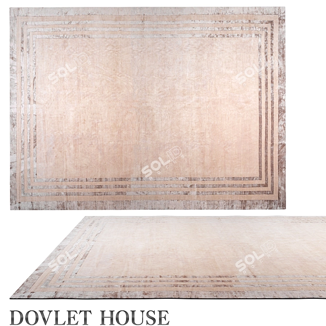 Nepali Wool Silk Carpet 20131 3D model image 1