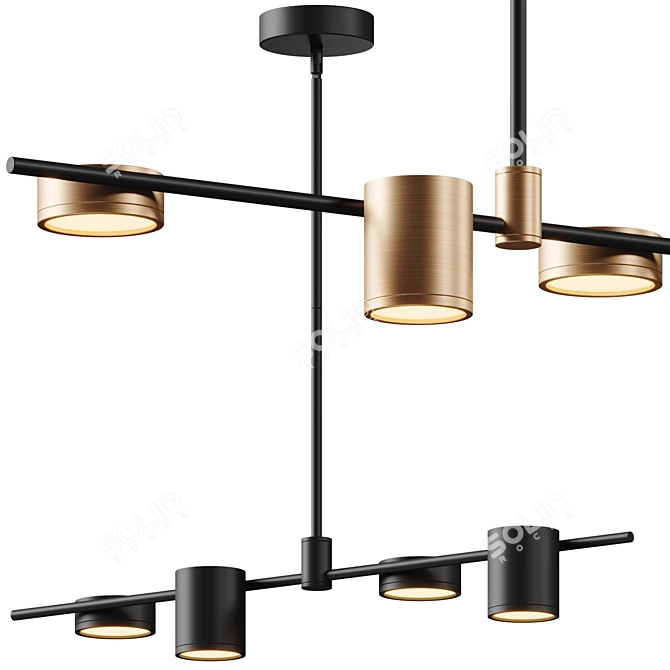 Modern Nature Inspired Lighting Collection 3D model image 1