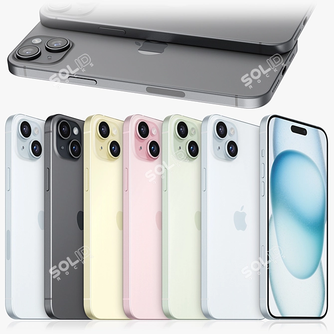  Apple iPhone 15 Plus Renders 3D model image 1