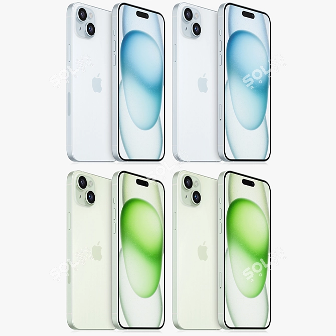  Apple iPhone 15 Plus Renders 3D model image 2