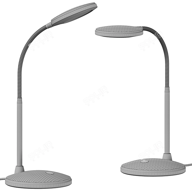 Sleek Nordic Design Table Lamp 3D model image 3