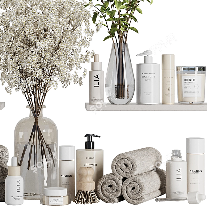 Modern Bathroom SetV22 2016 3D model image 3