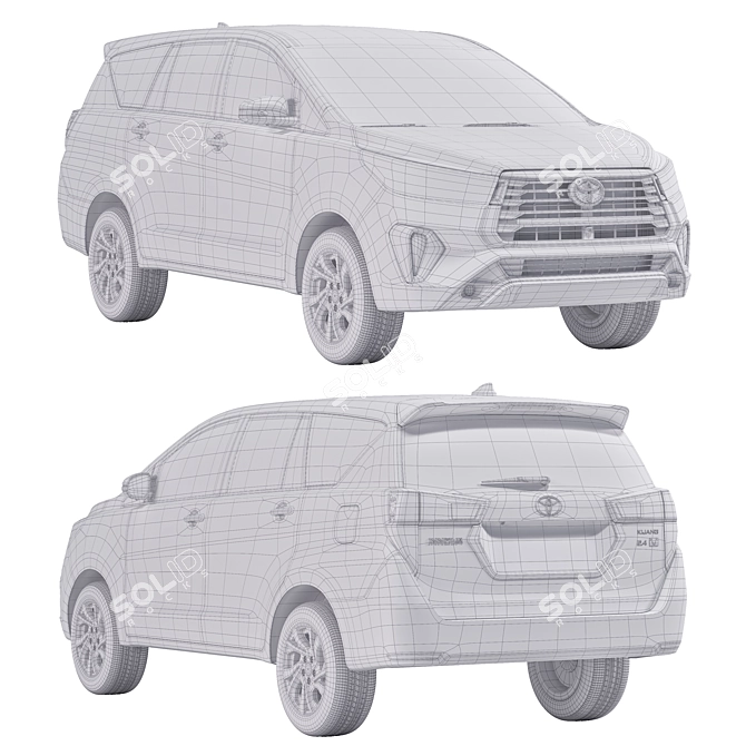 Toyota Kijang Innova Asset Pack 3D model image 3