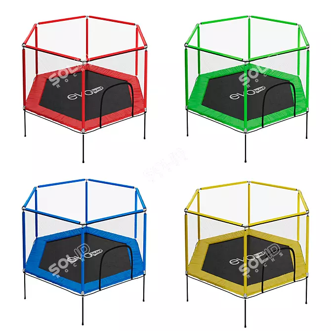 EVO JUMP Baby Trampoline-Manege 160cm 3D model image 4