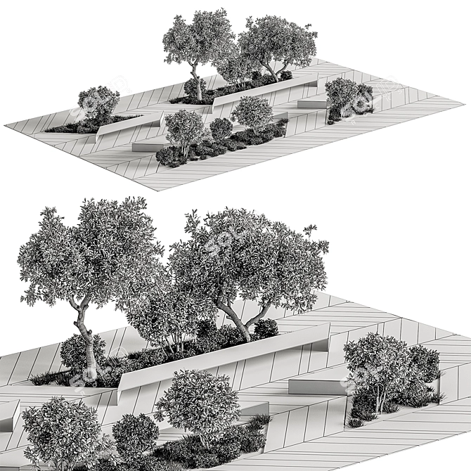 Cityscape - Urban Scenery Kit 3D model image 4