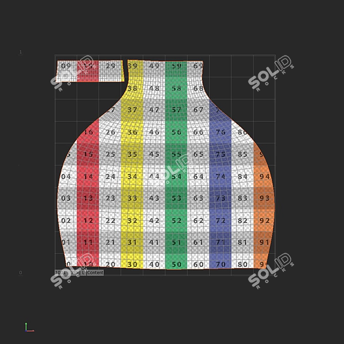 Vibrant Floral Arrangement 3D Model 3D model image 6