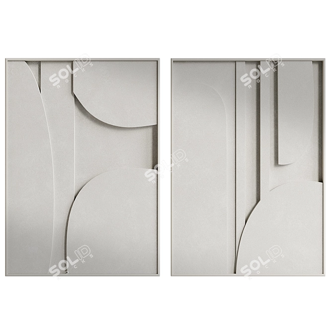Minimalist Artwork Set LDE Studio 3D model image 3