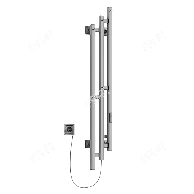 Electric Towel Warmer Altasan BrizProf 3D model image 4