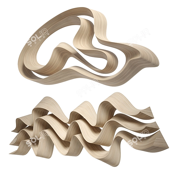 Abstract Art Hyper Zoom Sculpture 3D model image 2