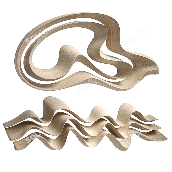 Abstract Art Hyper Zoom Sculpture 3D model image 3