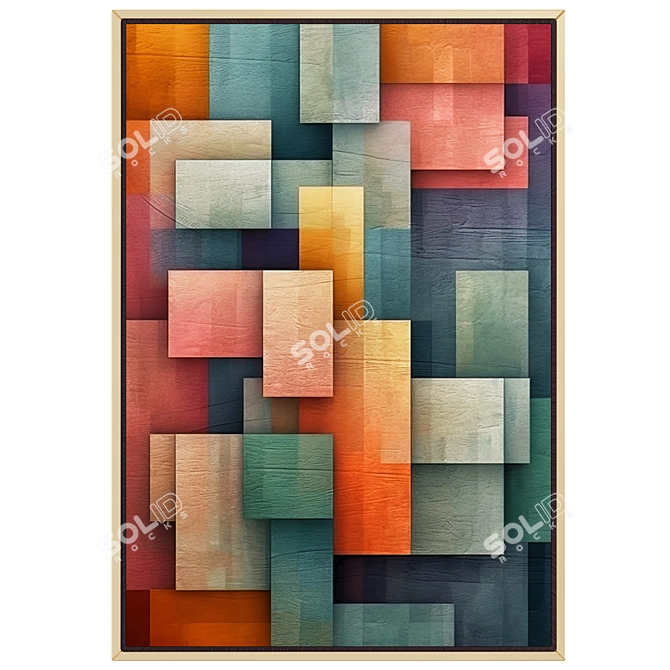 3D Wall Art Decor Model 3D model image 2