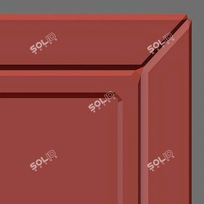 3D Wall Art Decor Model 3D model image 5