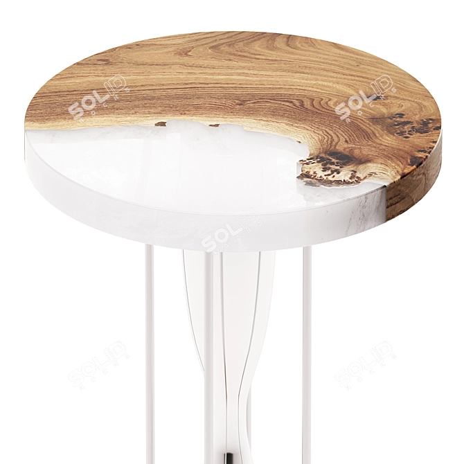 Epoxy Resin Sand Timer Table 3D model image 3