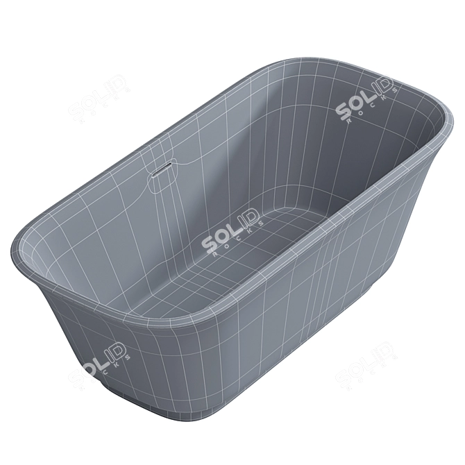 BELBAGNO BB702 DUE Acrylic Freestanding Bathtub 3D model image 4