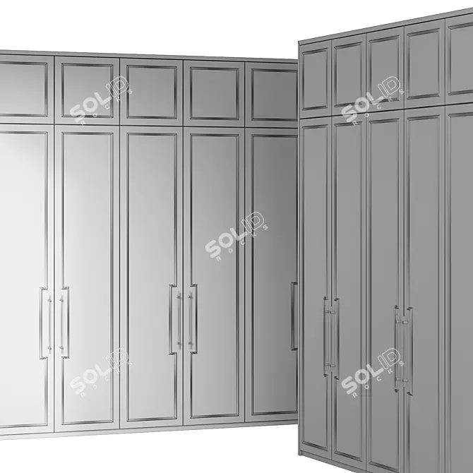 Art Deco Style Roland Wardrobe 3D model image 5