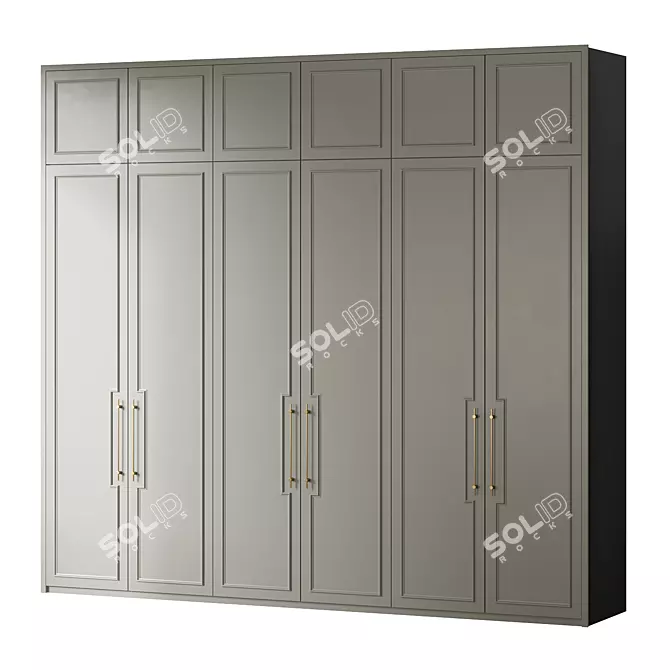 Art Deco Style Roland Wardrobe 3D model image 6