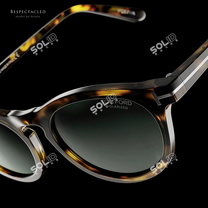 Designer Glasses Collection: High-quality Models 3D model image 2