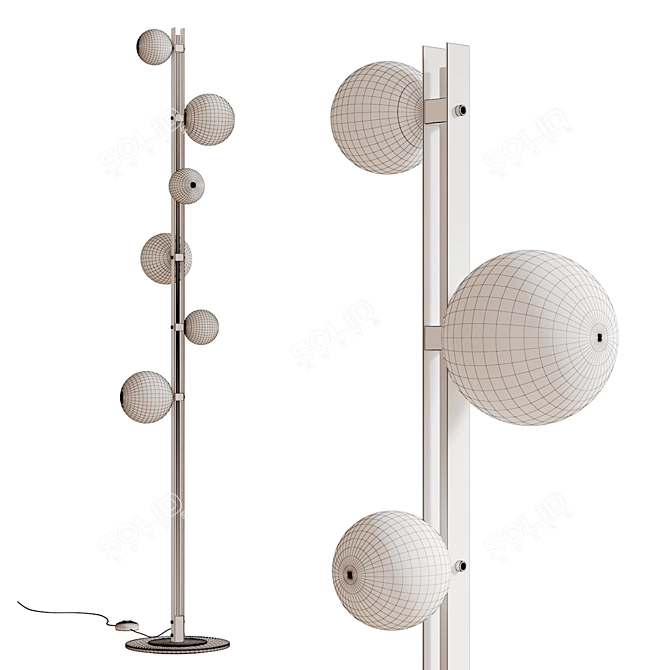 Elegant Judith Fl Floor Lamp 3D model image 3