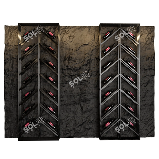 Wild Stone Wine Rack 3D model image 2