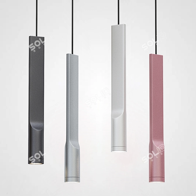 Minimalist Hanging Light Fixture 3D model image 2