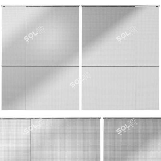 Modern Panel Curtains 2015, Панельные шторы 3D model image 7