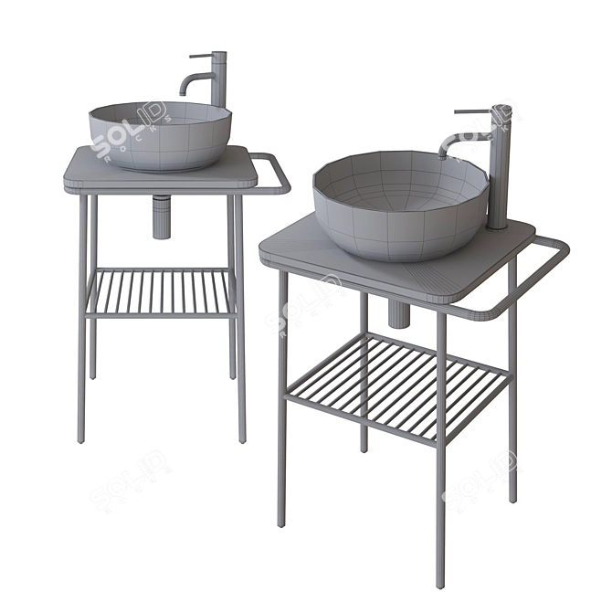 Scarabeo Ceramica Fuji 2 - Elegant Italian Design 3D model image 3