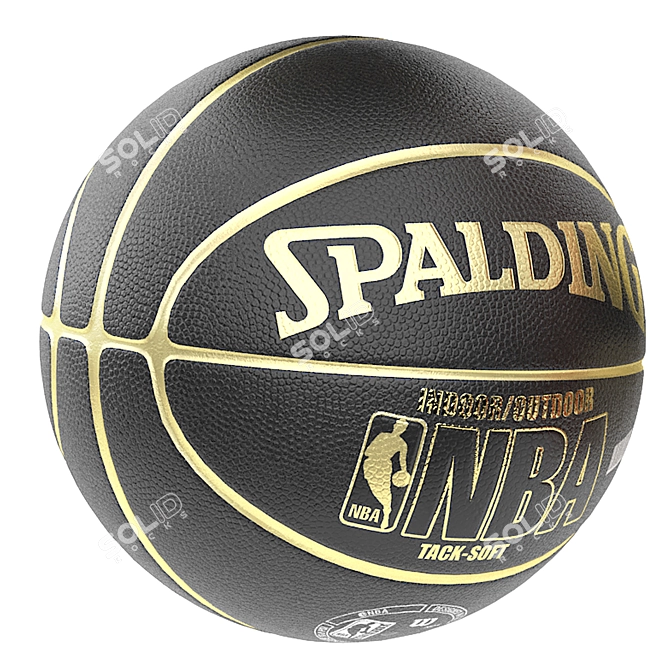 Spalding NBA Snake Basketball - Pro 3D Model 3D model image 10