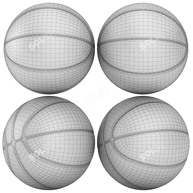 Spalding NBA Snake Basketball - Pro 3D Model 3D model image 11