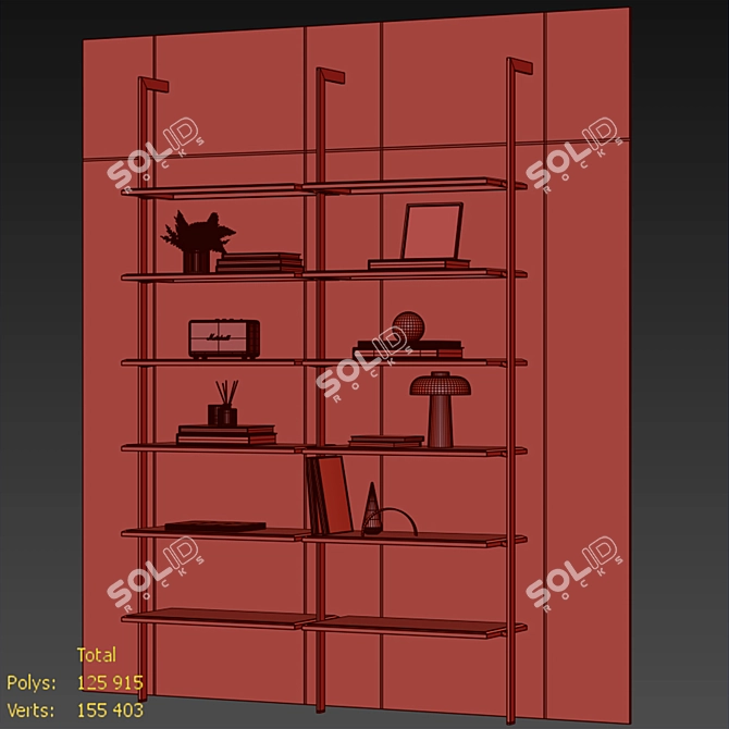 Dica Hogar Less Shelving System 3D model image 2