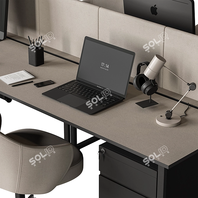 Workspace Essentials Set - Office Furniture 3D model image 2