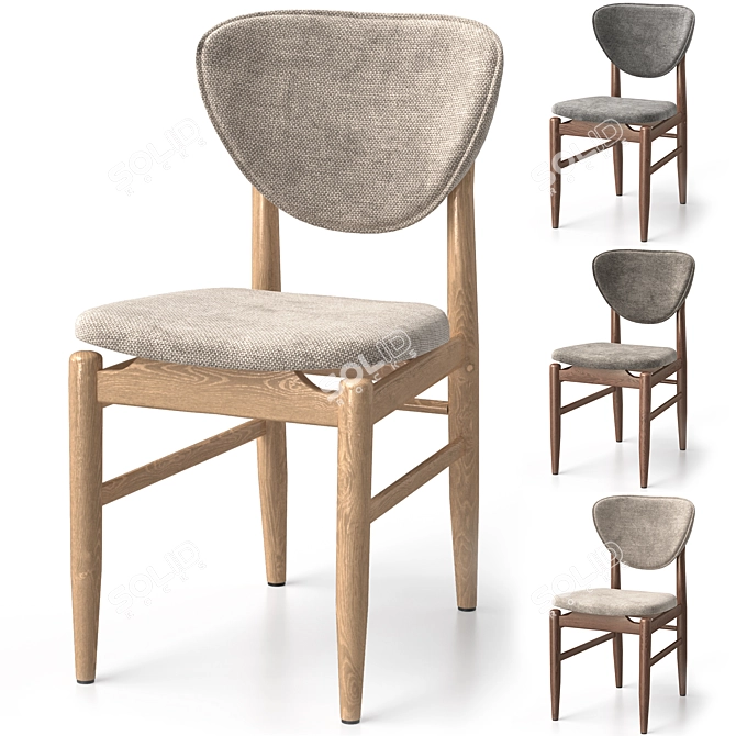 Biarritz Chair: Customizable Color Options 3D model image 2