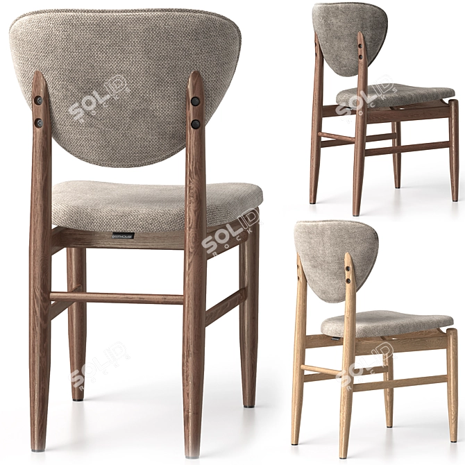 Biarritz Chair: Customizable Color Options 3D model image 4