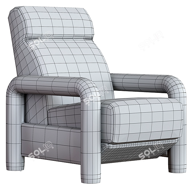 Modern Comfort Inez Recliner Furniture 3D model image 5