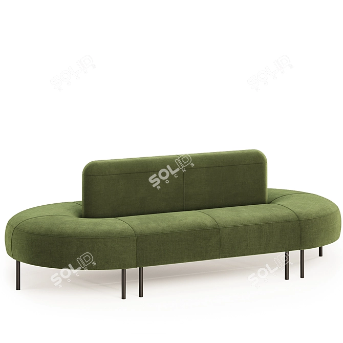 Double-Sided Oval Variety Sofa 3D model image 3