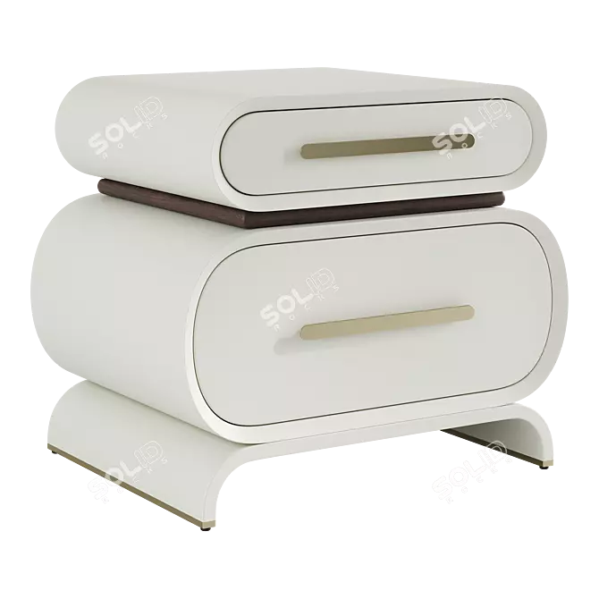 Elegant CASSINI End Table 3D model image 1