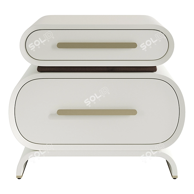 Elegant CASSINI End Table 3D model image 2