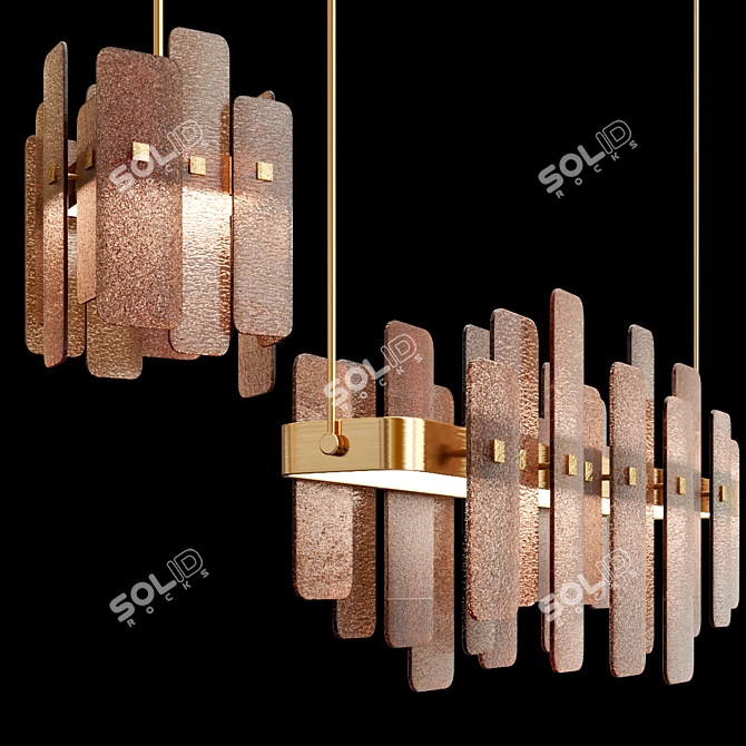 Elegant Oscar Lighting Collection 3D model image 2