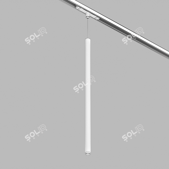 Magnetic Minimalist Spot Pendant Light 3D model image 2