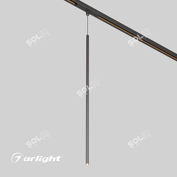 Minimalist Magnetic Spot Light 3D model image 1