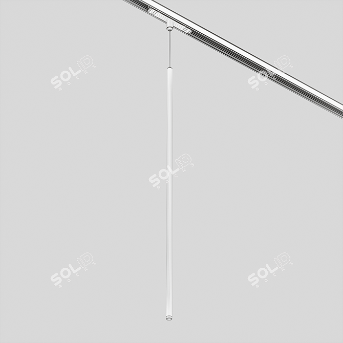 Minimalist Magnetic Spot Light 3D model image 2