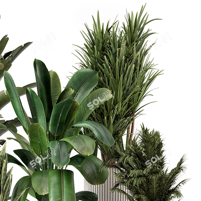 Handcrafted Indoor Plants Bouquet Display 3D model image 3