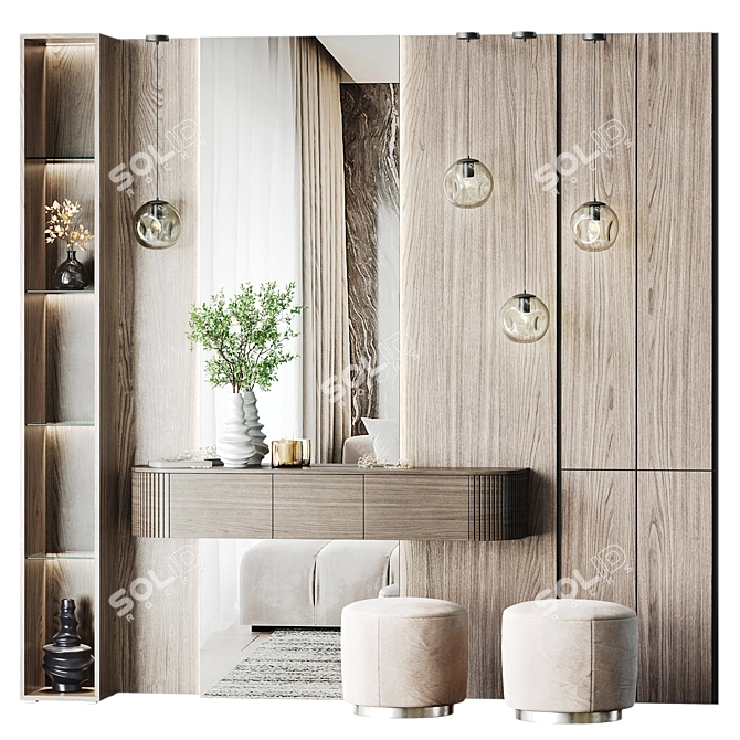 Corona Render-Ready Foyer Set 3D model image 2