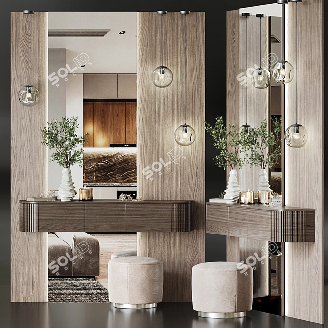 Corona Render-Ready Foyer Set 3D model image 13